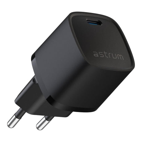 Astrum WATZ20P 20W PD USB-C Wall Charger Black ACHW20PBE