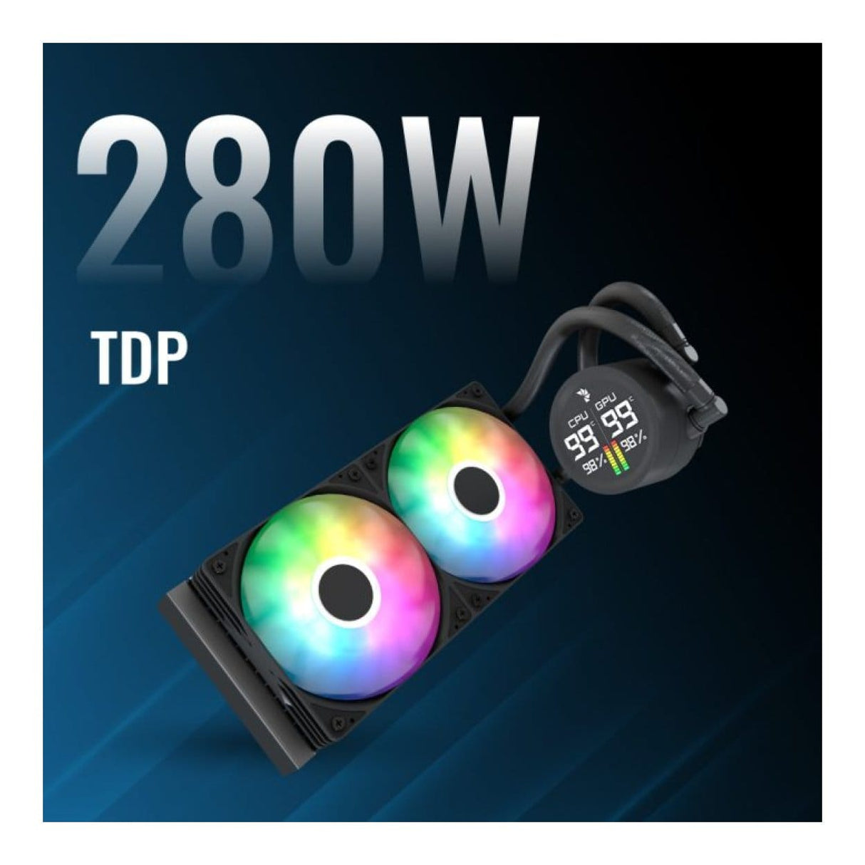 AeroCool Abyss L240 240mm ARGB CPU Liquid Cooler Black ACLA-AD24117.11