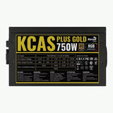 Aerocool KCAS PLUS Gold 750W RGB Non-Modular ATX Power Supply Unit ACPG-KP75FEC.11