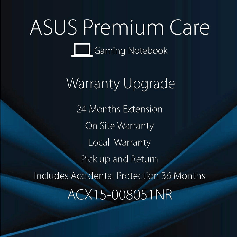 ASUS 24 Months On Site Upgrade with 36 Months Accidental Protection ACX15-008051NR