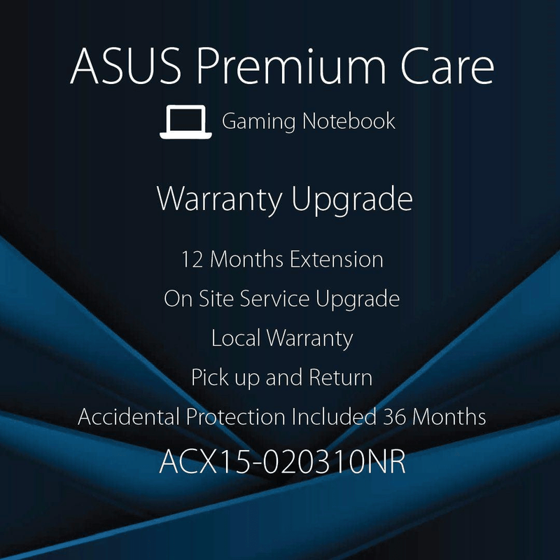 ASUS ROG Warranty Upgrade 12-months On Site with 36-months Accidental Protection ACX15-020310NR