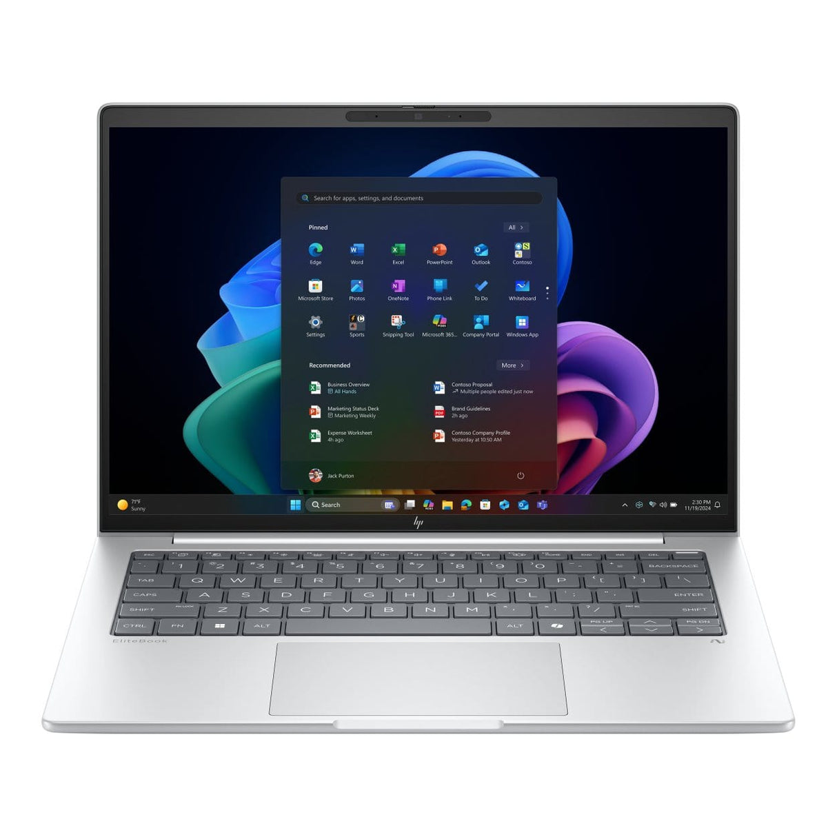 HP EliteBook 8 G1i 16-inch 2.5K Next Gen AI Laptop - Intel Core Ultra 7 258V 2TB SSD 32GB RAM Win 11 Pro