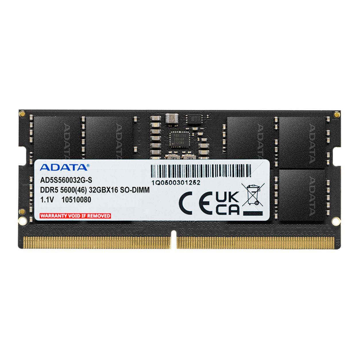 ADATA 16GB 5600MHz DDR5 ECC SO-DIMM Memory Module AD5S560016G-S