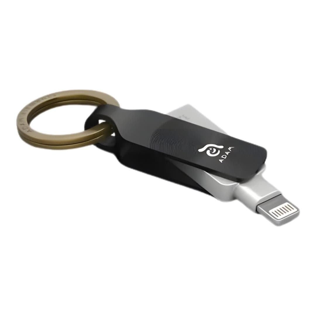 Adam Elements iKlips Duo+ 32GB Lightning to Type-A USB Flash Drive Bla ...