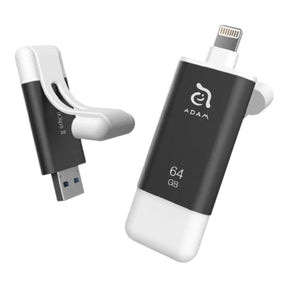 Adam Elements iKlips II 64GB Lightning Flash Drive Grey ADRAD64KL2GY-1