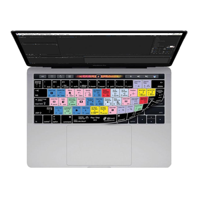 KB Covers After Effects Keyboard Cover for MacBook, Pro and Air AE-M-ISO-QY