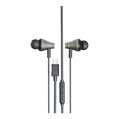Astrum 1.2m WIREZ10C USB-C Wired Earphones Black AEBWIRE10CB