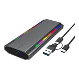 Astrum ENP4310G RGB NVMe M.2 SSD PCIe & NGFF Enclosure AENP4310GB