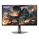 AOC AGON AG326UZD 31.5-inch 3840 x 2160p 4K UHD 16:9 240Hz 0.03ms QD-OLED Gaming Monitor