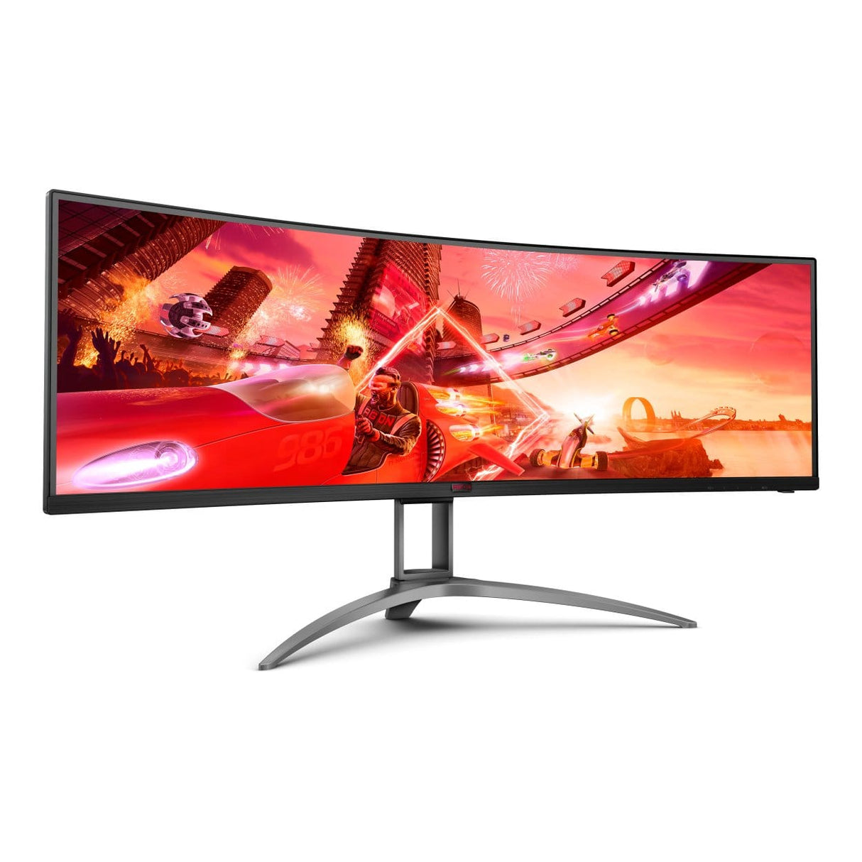 AOC AGON AG493UCX2 48.8-inch 5120 x 1440px Dual-QHD 32:9 165Hz 1ms Freesync Premium Pro WLED VA Curved Gaming Monitor