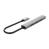 Orico Type-C to 4-port USB2.0 Hub AH-13-GY-BP