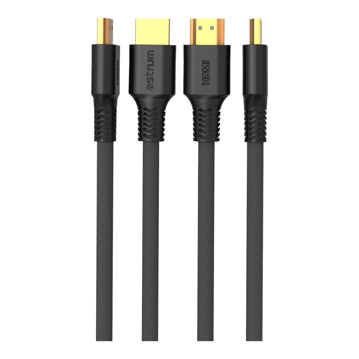 Astrum 3m HD20B Male to Male Braided HDMI Cable Black AHD20B03B