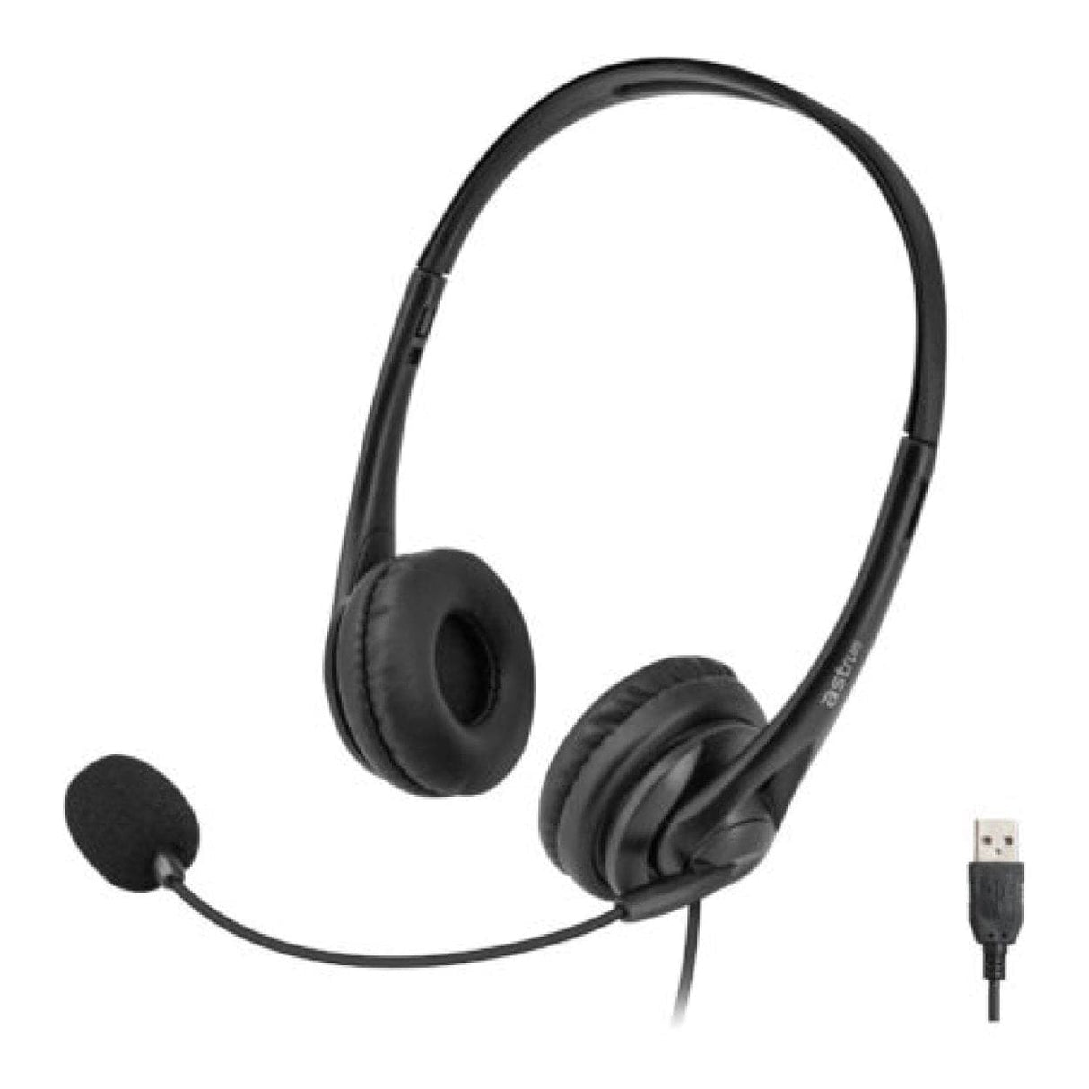 Astrum TALKPRO10 On-ear Wired USB Headset Black AHDUTP10B