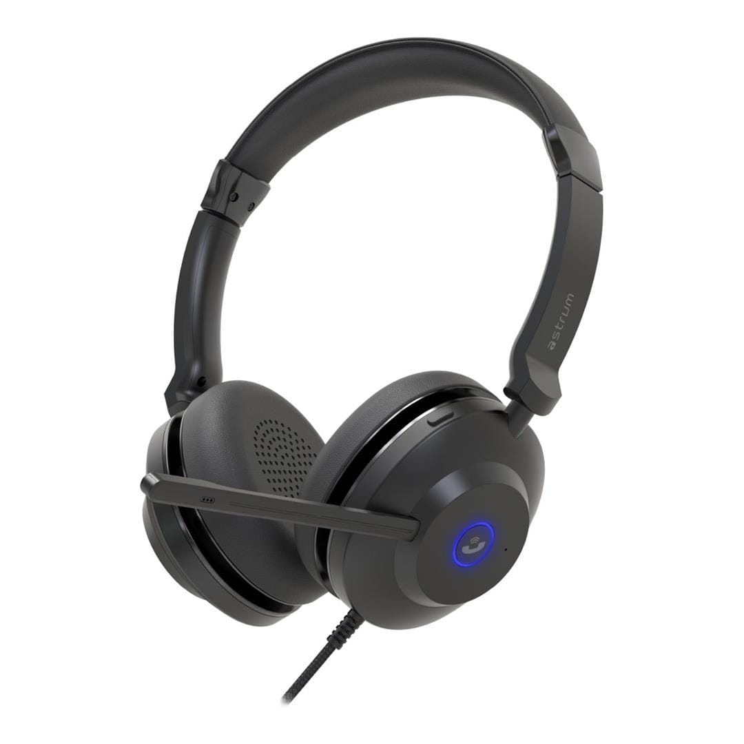 Astrum TALKPRO10 On-ear Wired USB Headset Black AHDUTP10B