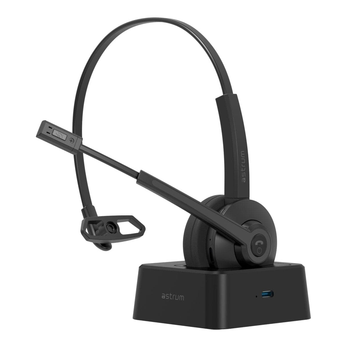 Astrum TALKAIR10 Wireless Mono Headset with Dock Black AHDXTA10B