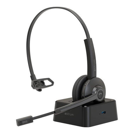 Astrum TALKAIR10 Wireless Mono Headset with Dock Black AHDXTA10B