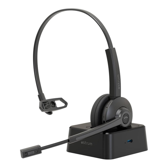 Astrum TALKAIR10 Wireless Mono Headset with Dock Black AHDXTA10B
