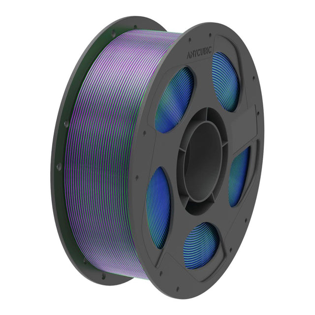 Anycubic PLA Silk Tri-Colour Filament 1Kg - Blue Green Purple AHSC14-10