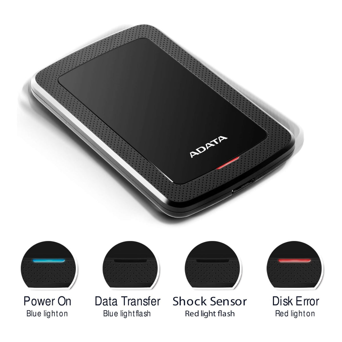 ADATA HV300 2.5-inch 2TB External HDD Black AHV300-2TU31-CBK