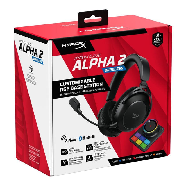 HyperX Cloud Alpha 2 Wireless Gaming Headset Black AJ5C7AA