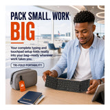 Astrum KBX50F Tri-Fold Wireless Bluetooth Keyboard with Touchpad Black AKBX50FB