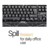 Astrum KCX100 2.4GHz 1600dpi Deskset Wireless Keyboard and Mouse Combo Black AKCX100BUS