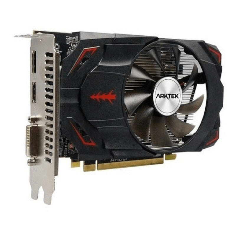 Arktek AMD Radeon R7 350 4GB GDDR5 Single Fan Graphics Card AKR350D5S4 ...