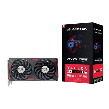 Arktek AMD Radeon RX 7600XT 8GB GDDR6 Graphics Card AKR7600XTD6S8GH1