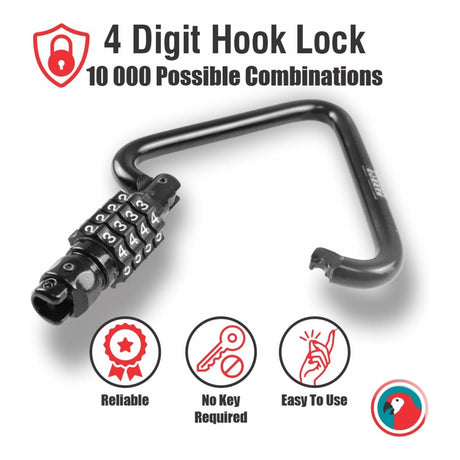 Parrot Four Digit Hook Lock AL6302