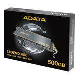 ADATA Legend 800 500GB M.2 2280 PCIe 4 x4 NVMe Internal SSD ALEG-800-500GCS