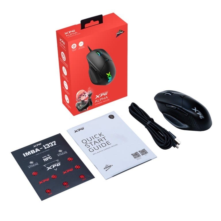 ADATA XPG Alpha Wired Gaming Mouse ALPHA-BKCWW