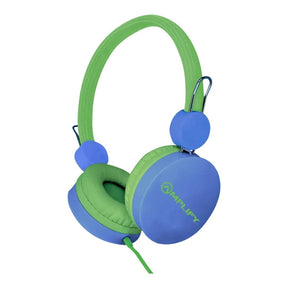Amplify Kids Adventure Auxiliary Headphone Blue and Green AM-10903-BL