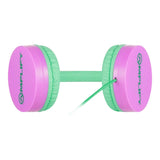 Amplify Kids Adventure Auxiliary Headphone Green and Pink AM-10903-MT