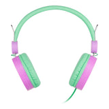 Amplify Kids Adventure Auxiliary Headphone Green and Pink AM-10903-MT