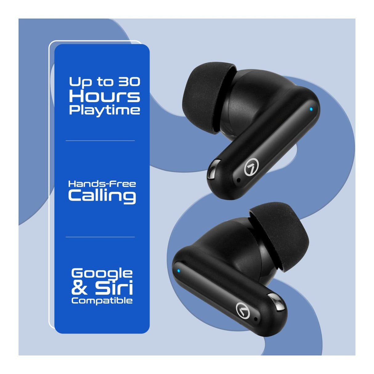 Amplify Cosmic Series ANC Wireless Earbuds Black AM-1092-BK