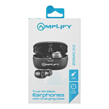 Amplify Zodiac 2.0 Series TWS Earphones with Charging Case Black AM-1124-BK(V2)