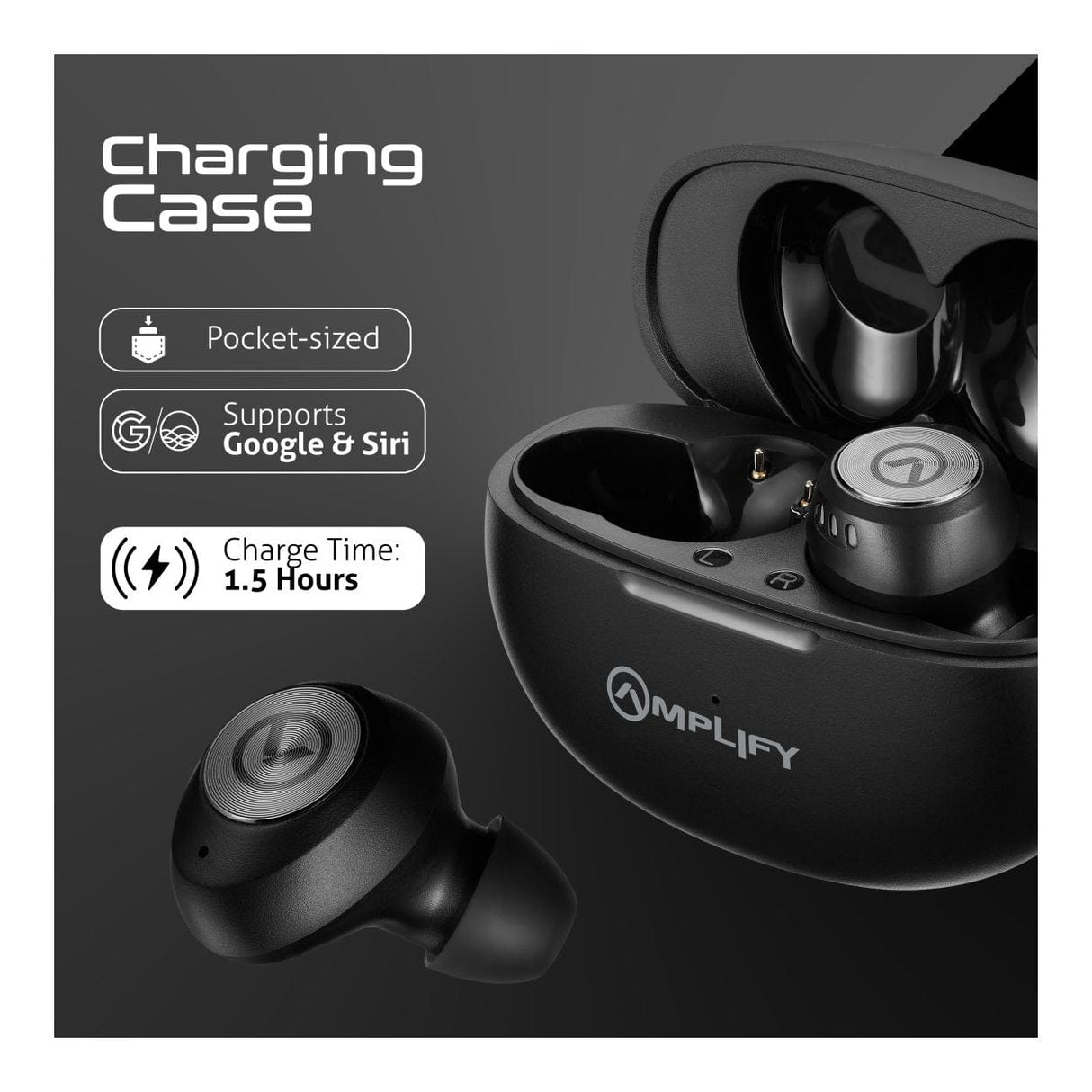 Amplify Zodiac 3 True Wireless Earbuds Black AM-1124-BK(V3)