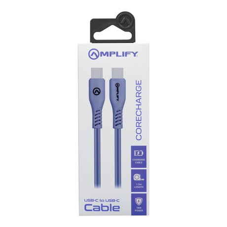 Amplify CoreCharge Male to Male Type-C Cable 1.2m Lavender AM-20011-LV