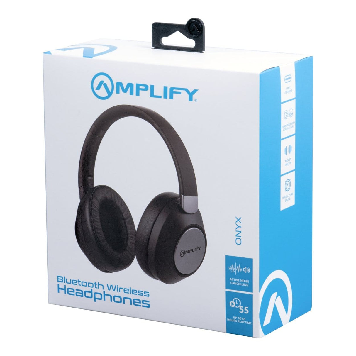 Amplify Onyx ANC Wireless Headset Black AM-2108-BK