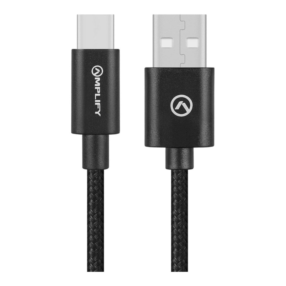 Amplify 1.2m Linked Series USB-A to USB-C Braided Cable Black AM-30007-BK