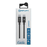 Amplify 1.2m Linked Series 60W USB-C to USB-C Braided Cable Black AM-30008-BK