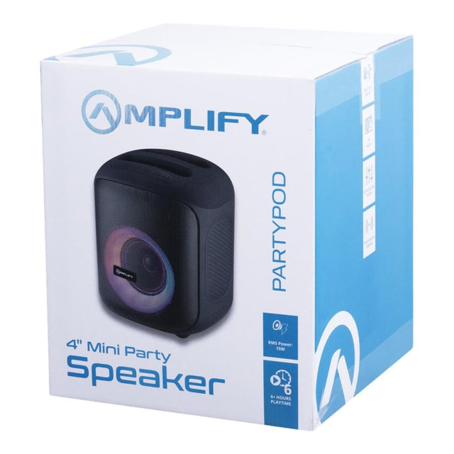 Amplify PartyPod 4 Mini Party Speaker AM-3505-BK