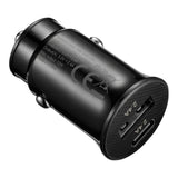 Amplify Voltix Series 12W Dual USB and USB-C Car Charger AM-5001-BK