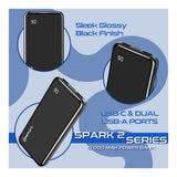 Amplify Spark 2 Series 10000mAh Powerbank Black AM-9051-BK