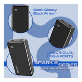 Amplify Spark 2 Series 20,000mAh Power Bank Black AM-9052-BK