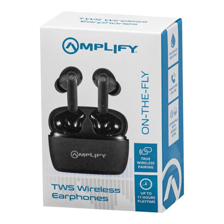 Amplify On The Fly TWS Stemmed Earphones AM-PDQ007-BK(V2)
