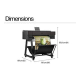 HP DesignJet T870 24-inch Wi-Fi Large Format Colour Printer AM0X9A