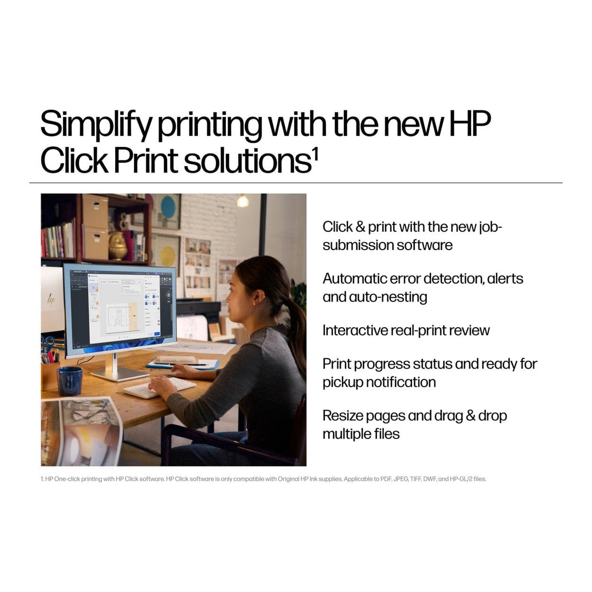 HP DesignJet T870 24-inch Wi-Fi Large Format Colour Printer AM0X9A