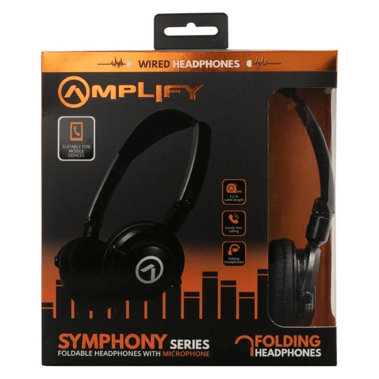 Amplify Symphony Series Wired Headsets Black AM2005/BK