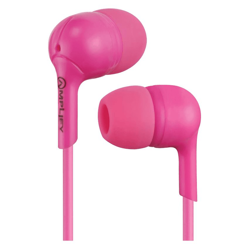 Amplify Jazz Series Wired Earphones Pink AMP-1002-PK